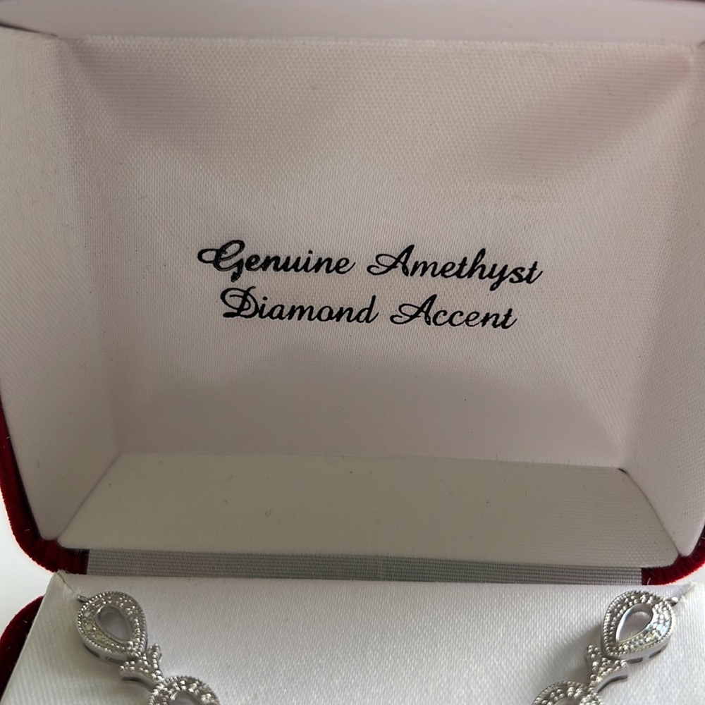 Genuine Amethyst Necklace - Picture 6 of 7